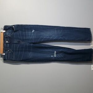 Old Navy jeans boys size 18 blue slim 360 stretch adjustable waist destroyed